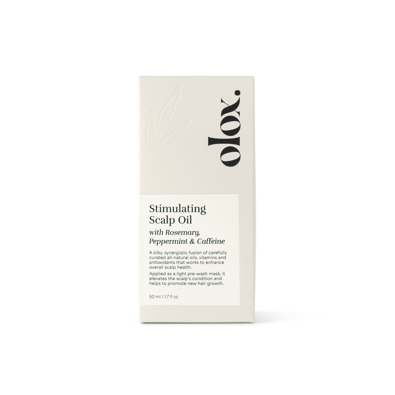 Stimulating Scalp Oil with Rosemary, Peppermint and Caffeine 50ml - olox Australia